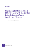 Cover: Improving Soldier and Unit Effectiveness with the Stryker Brigade Combat Team Warfighters' Forum
