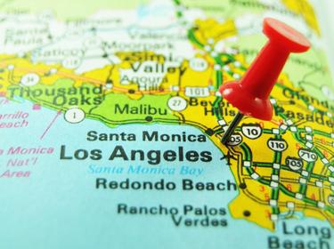 Los Angeles area map