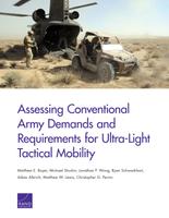 Cover: Assessing Conventional Army Demands and Requirements for Ultra-Light Tactical Mobility