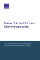 Cover: Review of Army Total Force Policy Implementation