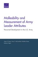 Cover: Malleability and Measurement of Army Leader Attributes