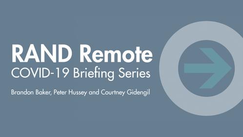 Peter Hussey and Courtney Gidengil discuss how RAND can help rethink and retool our emergency management systems by assessing rapidly emerging information, synthesizing a range of solutions, and disseminating actionable evidence for immediate response.