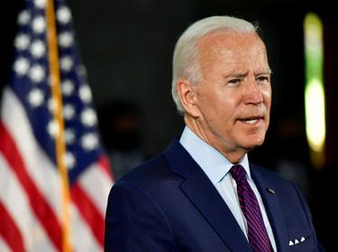 Democratic U.S. presidential candidate and former Vice President Joe Biden speaks during a campaign event in Lancaster, Pennsylvania, June 25, 2020, photo by Mark Makela/Reuters