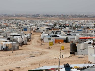 A view of the Zaatari refugee camp in Jordan, where nearly 80,000 Syrian refugees were living in March 2017