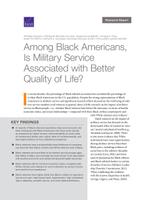 Cover: Among Black Americans, Is Military Service Associated with Better Quality of Life?