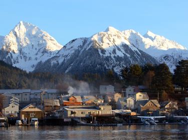 The city of Sitka, Alaska, at dawn. Photo by filo / Getty Images